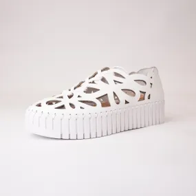 Bello White Leather Sneakers