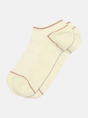 Beth Trainer Socks - Cream