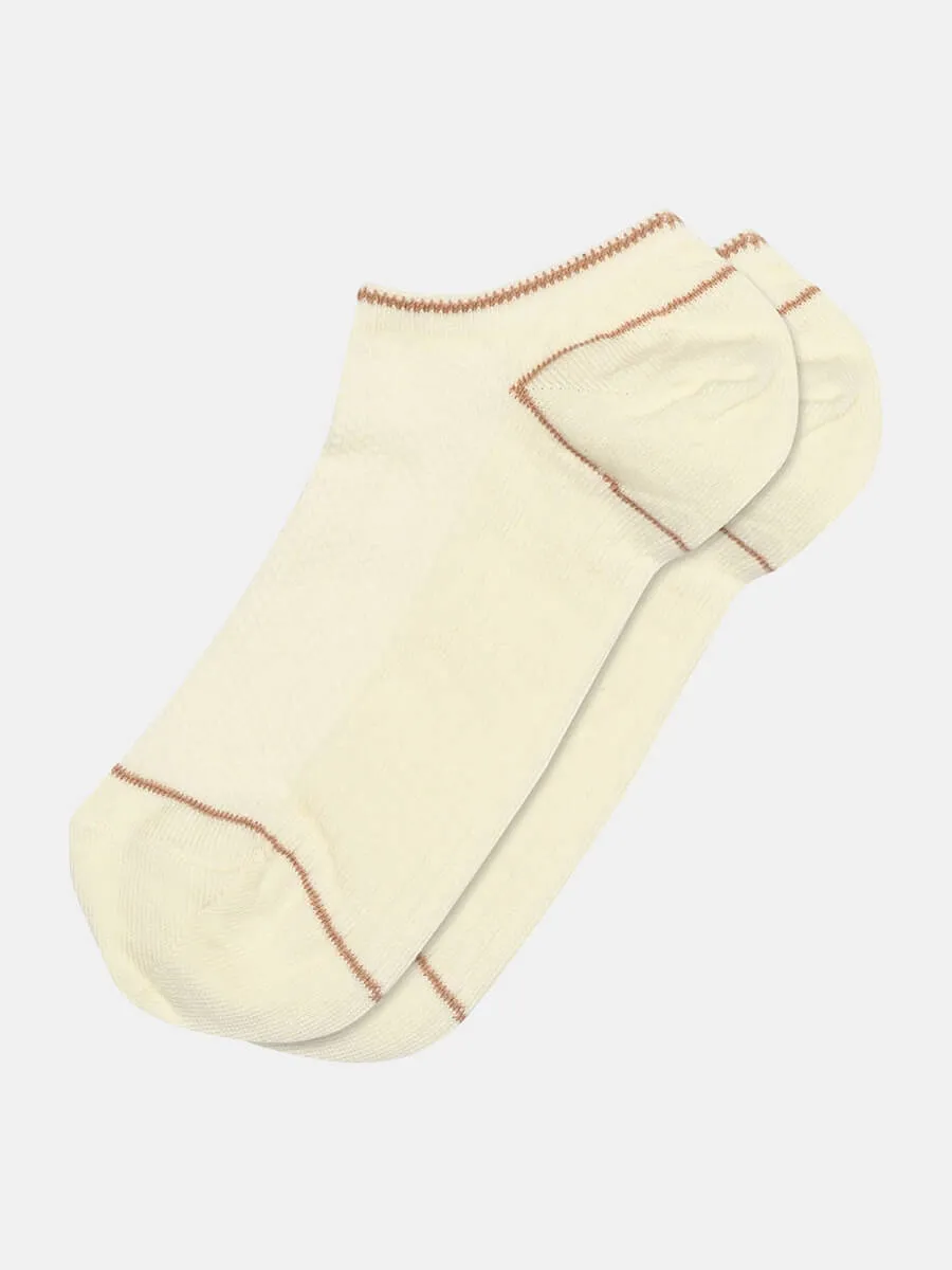 Beth Trainer Socks - Cream