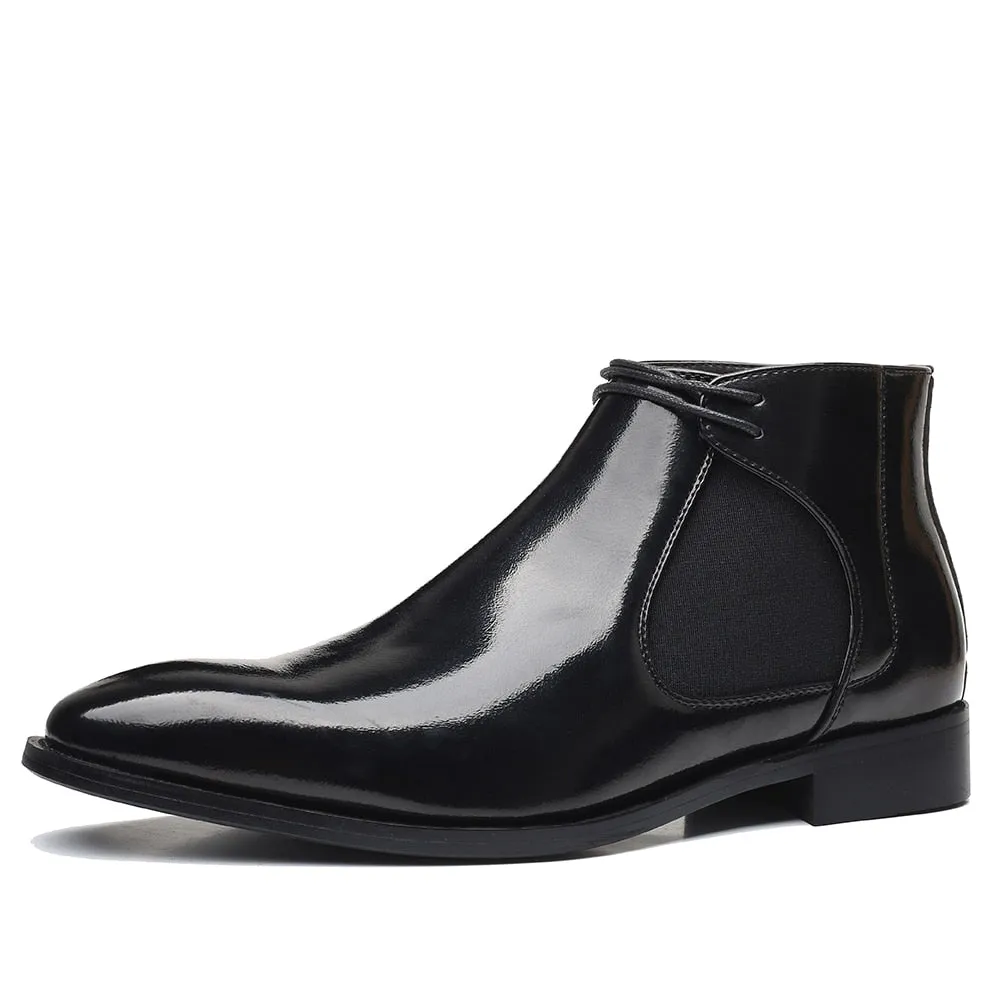 Chelsea Ankle Boots Business Dress Short Boots Outdoor Leather Boots Men Shoes Size