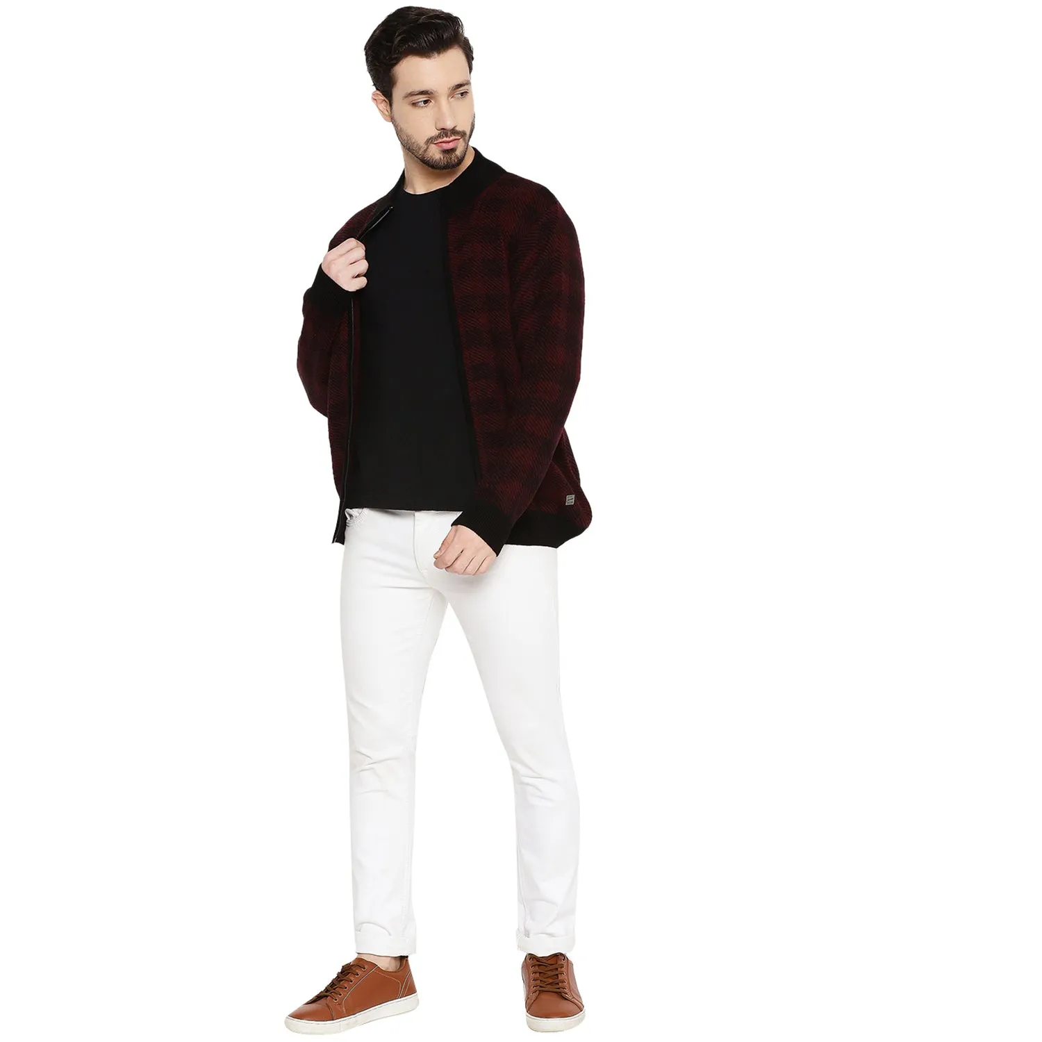 Duke Stardust Men Full Sleeve Zipper Sweater (SDS2086)