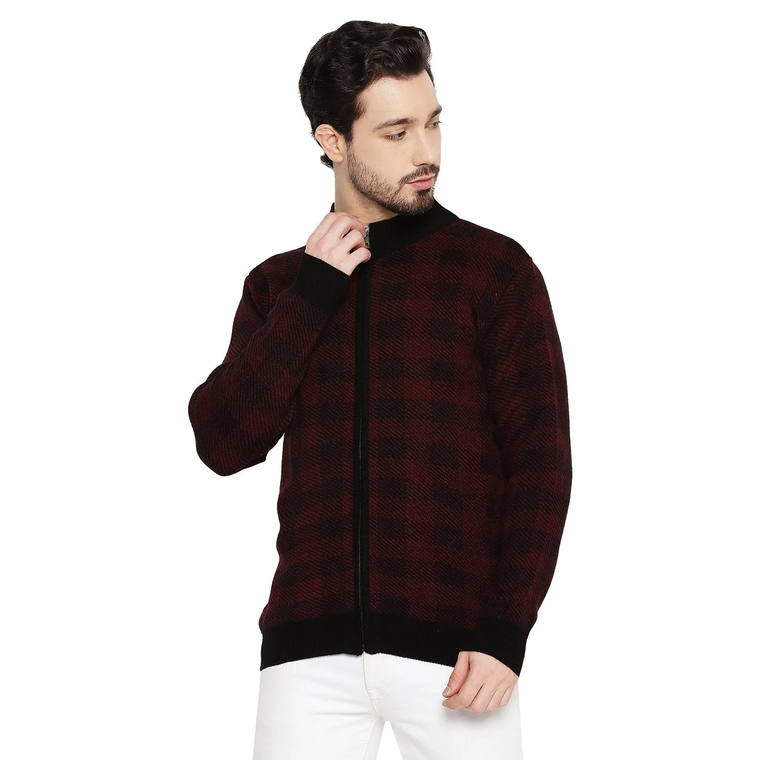 Duke Stardust Men Full Sleeve Zipper Sweater (SDS2086)