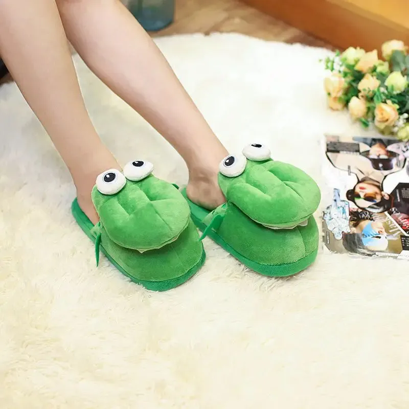 Funny Crocodile Plush Slippers with Moving Mouth