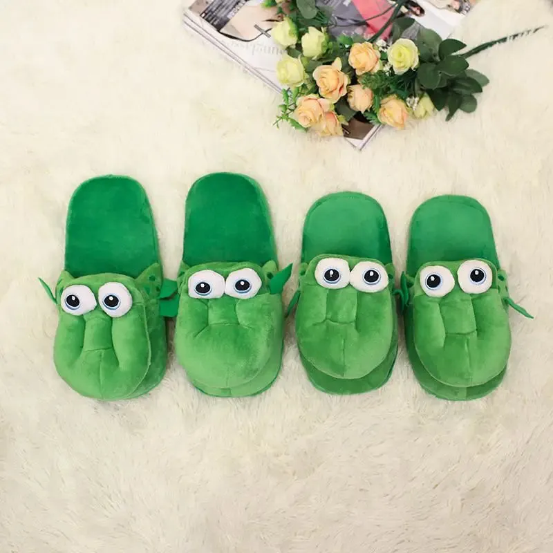 Funny Crocodile Plush Slippers with Moving Mouth
