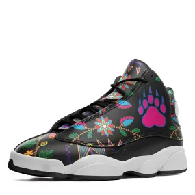 Geometric Floral Fall Black Isstsokini Athletic Shoes