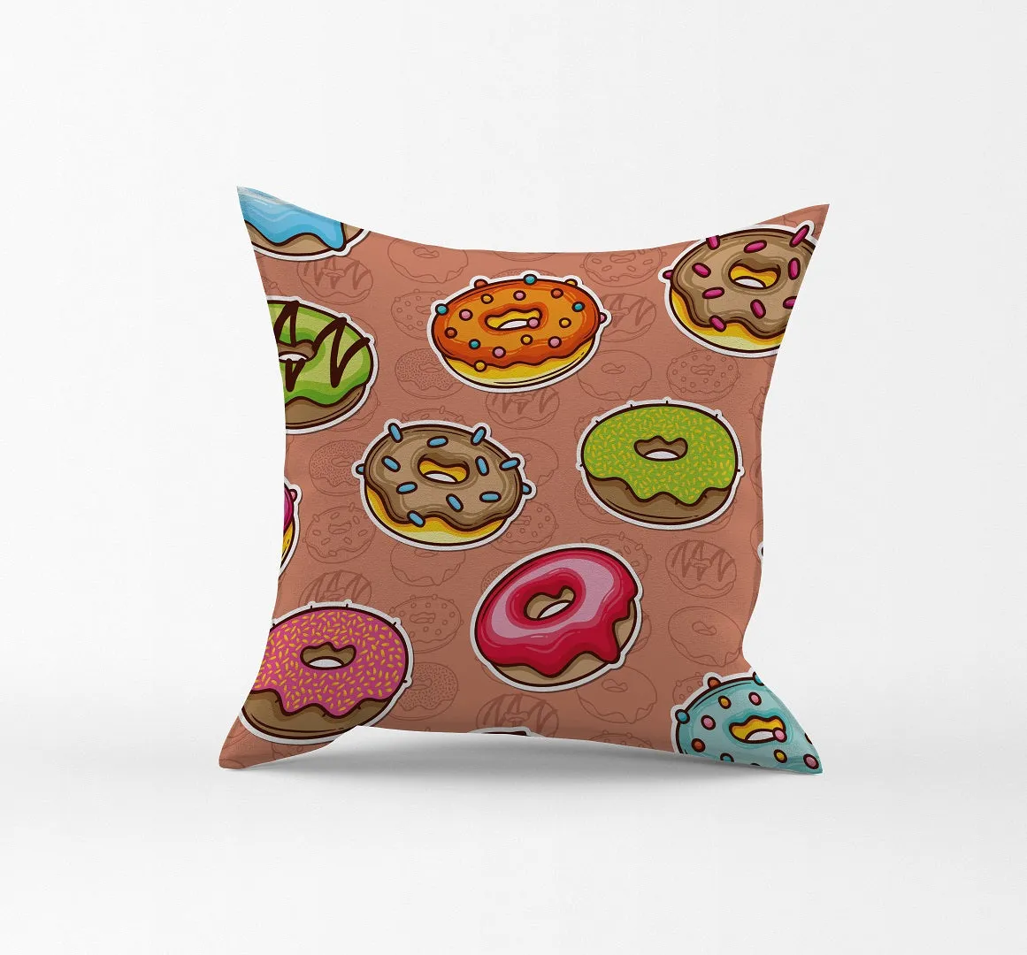 Gift Pack for Her Donut Slippers and Pillow Case Pack Home Decor Graphic Pillow Cases Cushion Cover