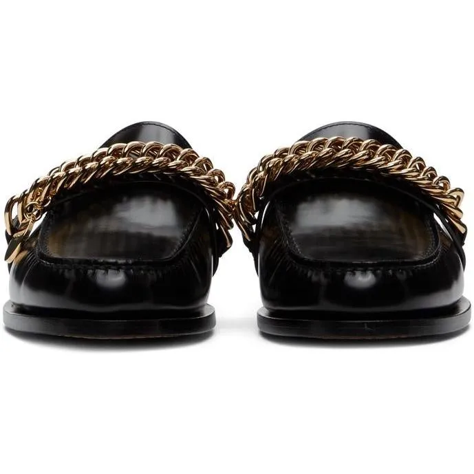 Givenchy Black Chain Slip-On Loafers