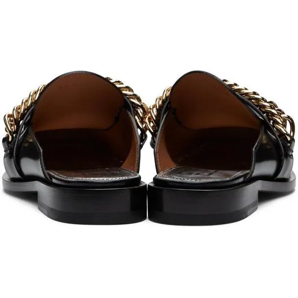 Givenchy Black Chain Slip-On Loafers