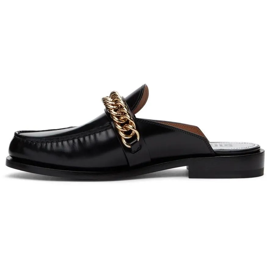 Givenchy Black Chain Slip-On Loafers