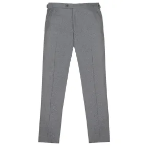 Grey Loro Piana Wool-Cashmere Flannel Trousers