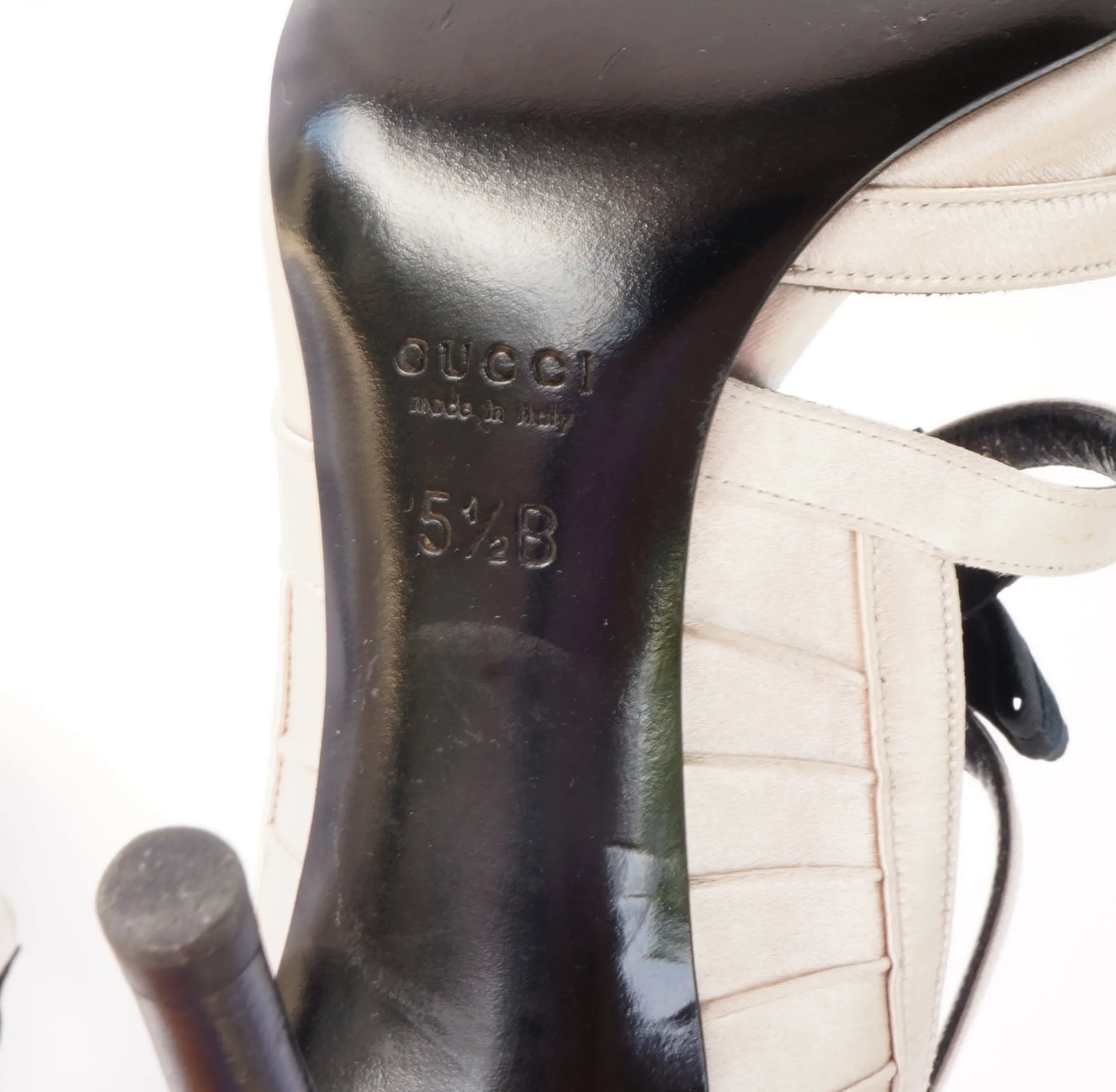 GUCCI CROSSOVER SATIN PUMPS