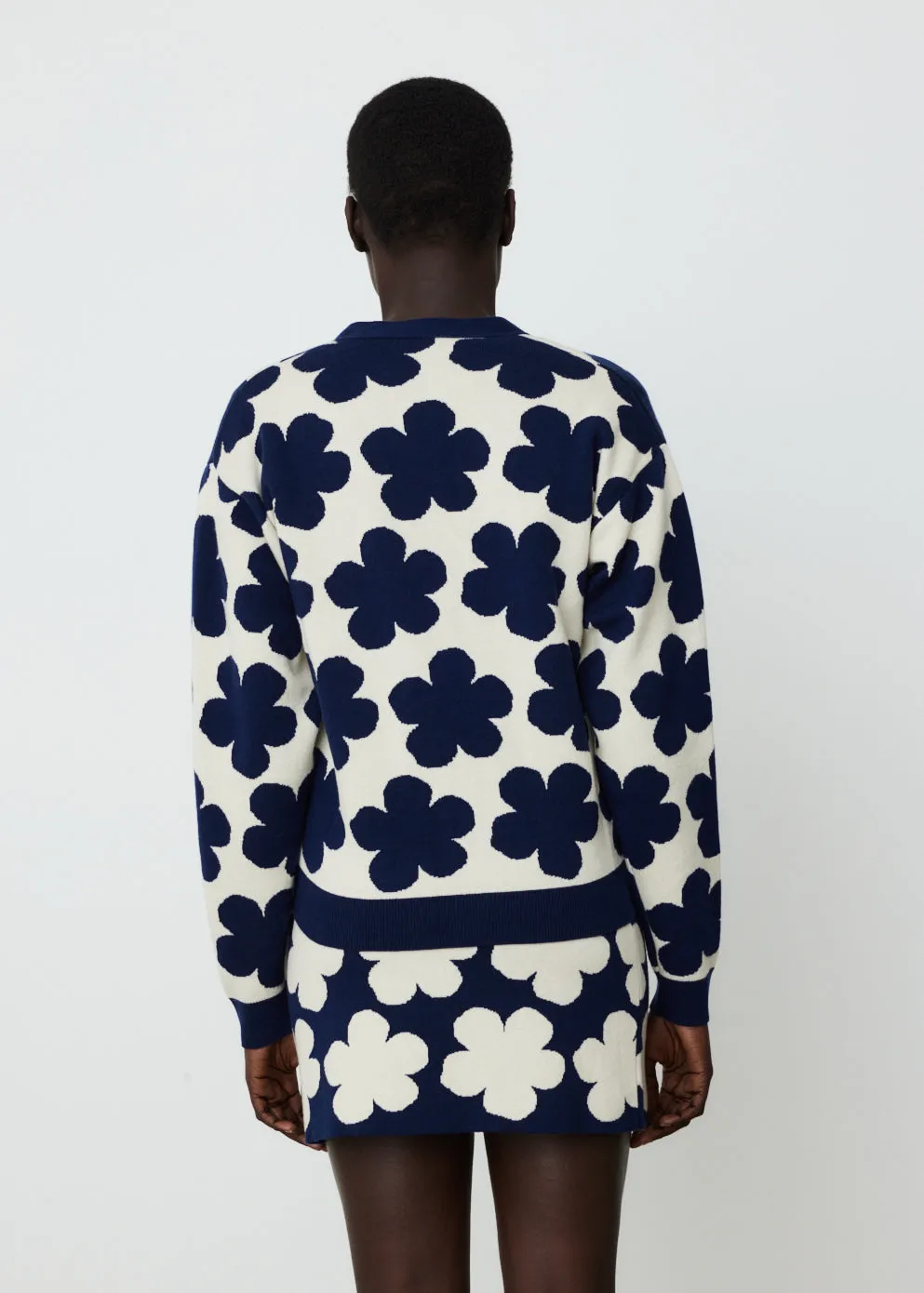 Jacquard Small Cardigan