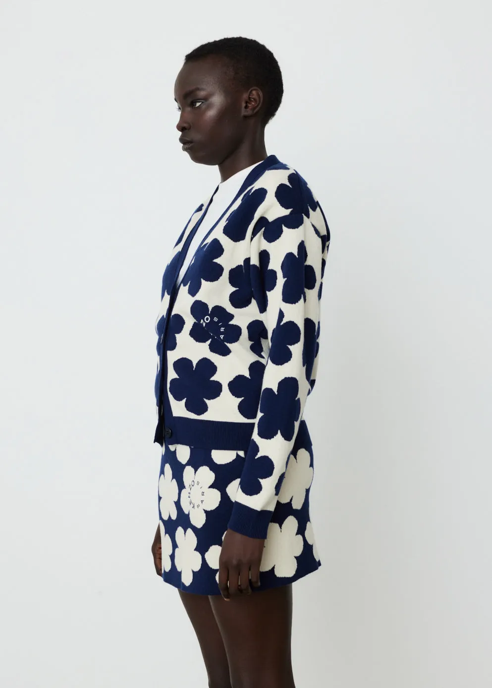 Jacquard Small Cardigan