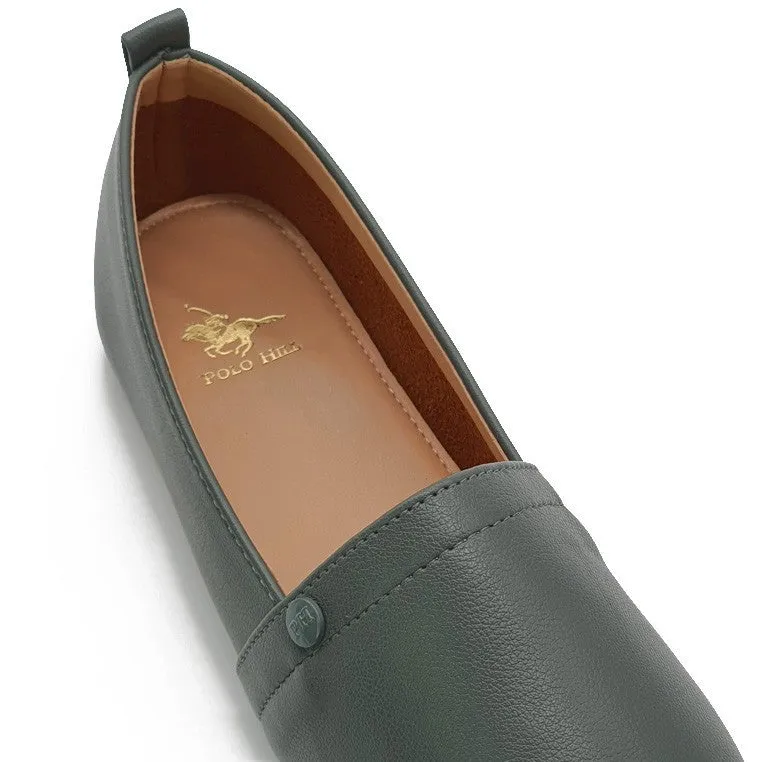 Low Flat Heel Slip On Loafers