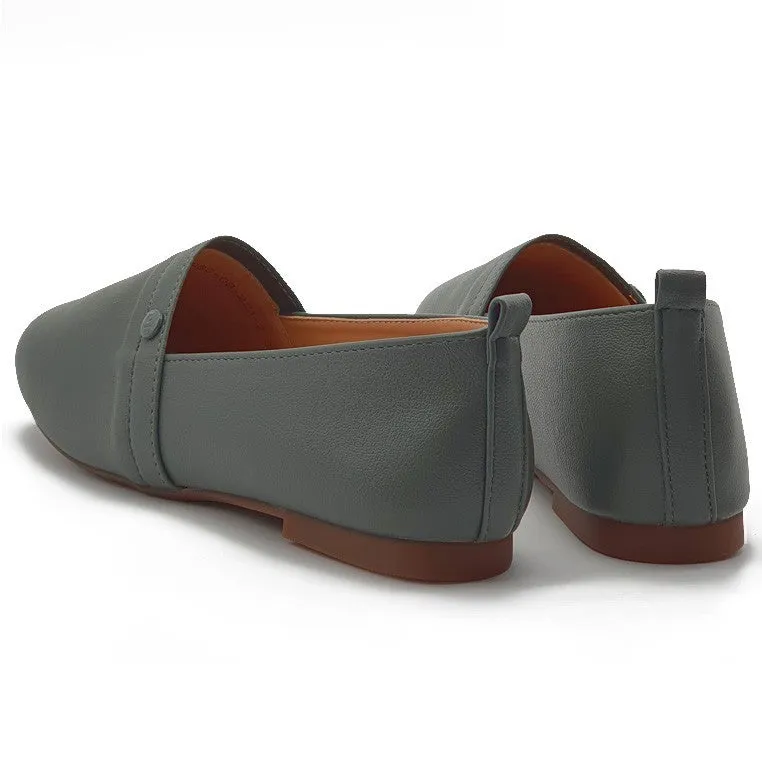 Low Flat Heel Slip On Loafers