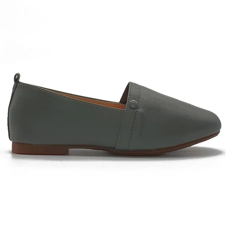 Low Flat Heel Slip On Loafers