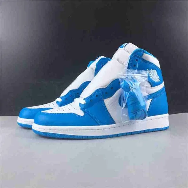 New 1 high OG basketball shoes 1 Royal black toe pine green black court purple white UnC patent designer shoes for men and women