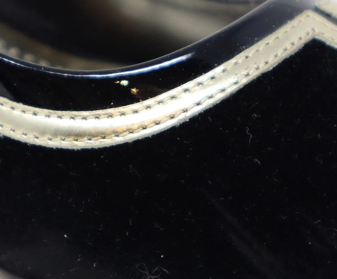 Nicholas Kirkwood Black Velvet & Gold Trim Heels sz 7.5