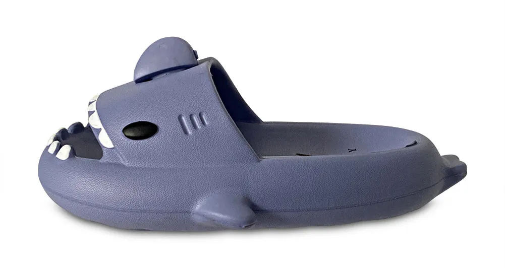 Norty Toddler Boy to Big Boys 10-4.5 Shark Cloud Slide Slipper C1263K Blue