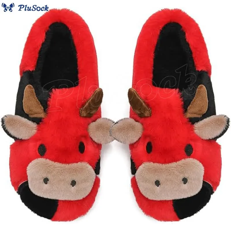 Plus Size Dairy Cow Slippers