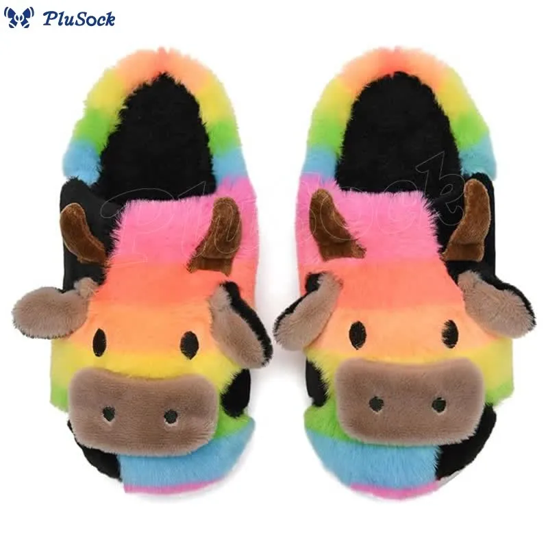 Plus Size Dairy Cow Slippers