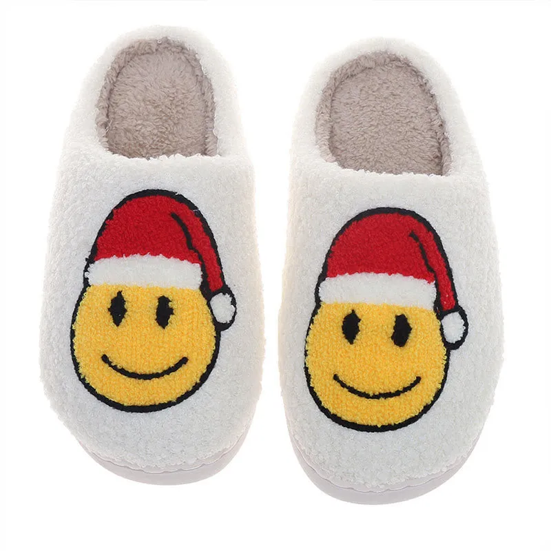 Plus Size Smiley Face Slippers