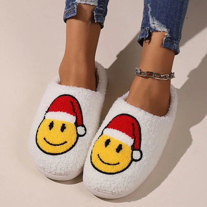 Plus Size Smiley Face Slippers