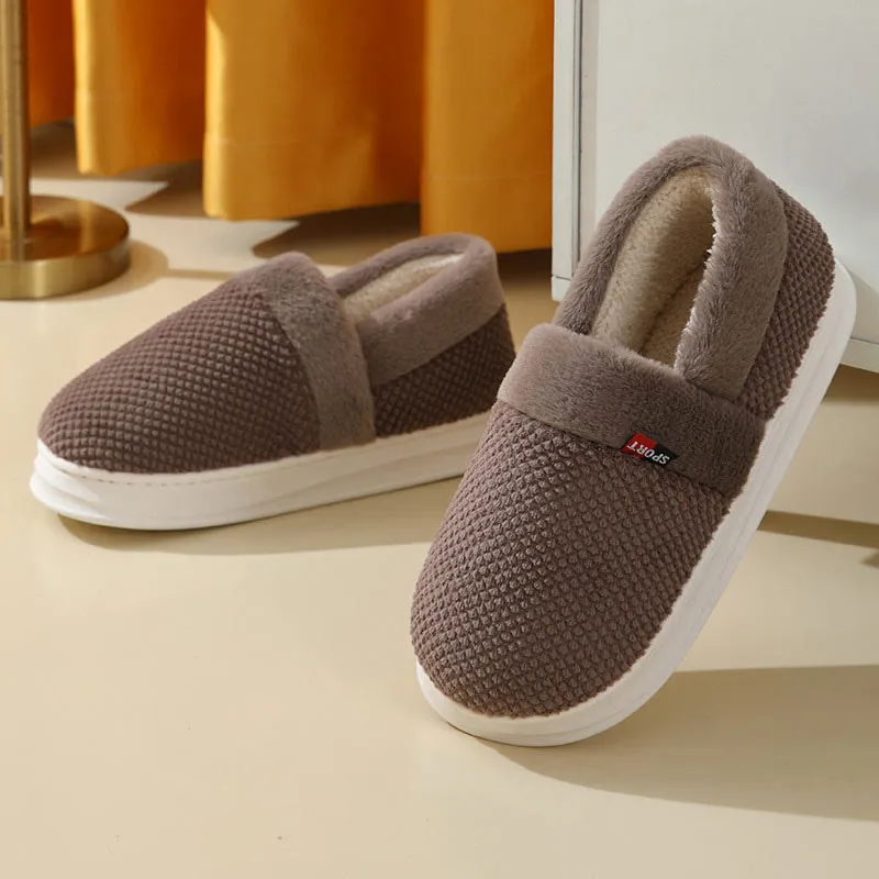 Plus Size Winter Warm Thick Sole Slippers