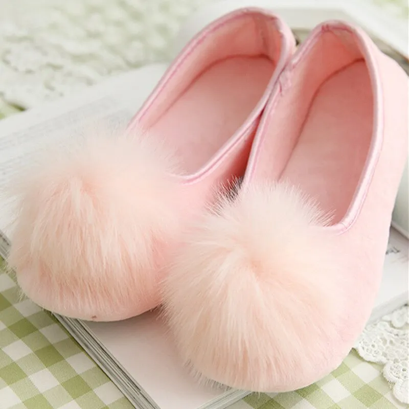 Pom Pom Soft Slippers for Women
