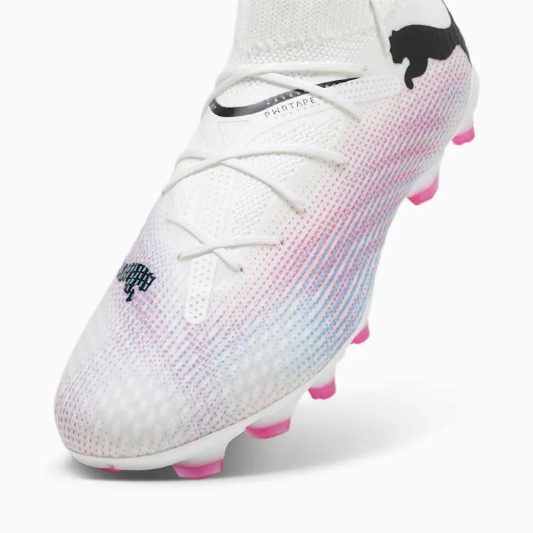 PUMA Future 7 Pro FG/AG Adult Soccer Cleats 107707 01 WHITE/BLACK