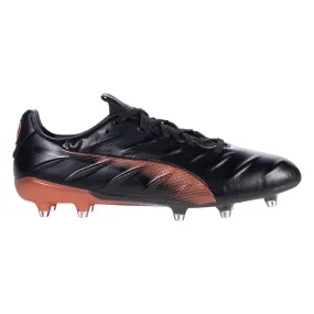 Puma King Platinum 21 Firm Ground Soccer Cleat - Black/Neon Citrus