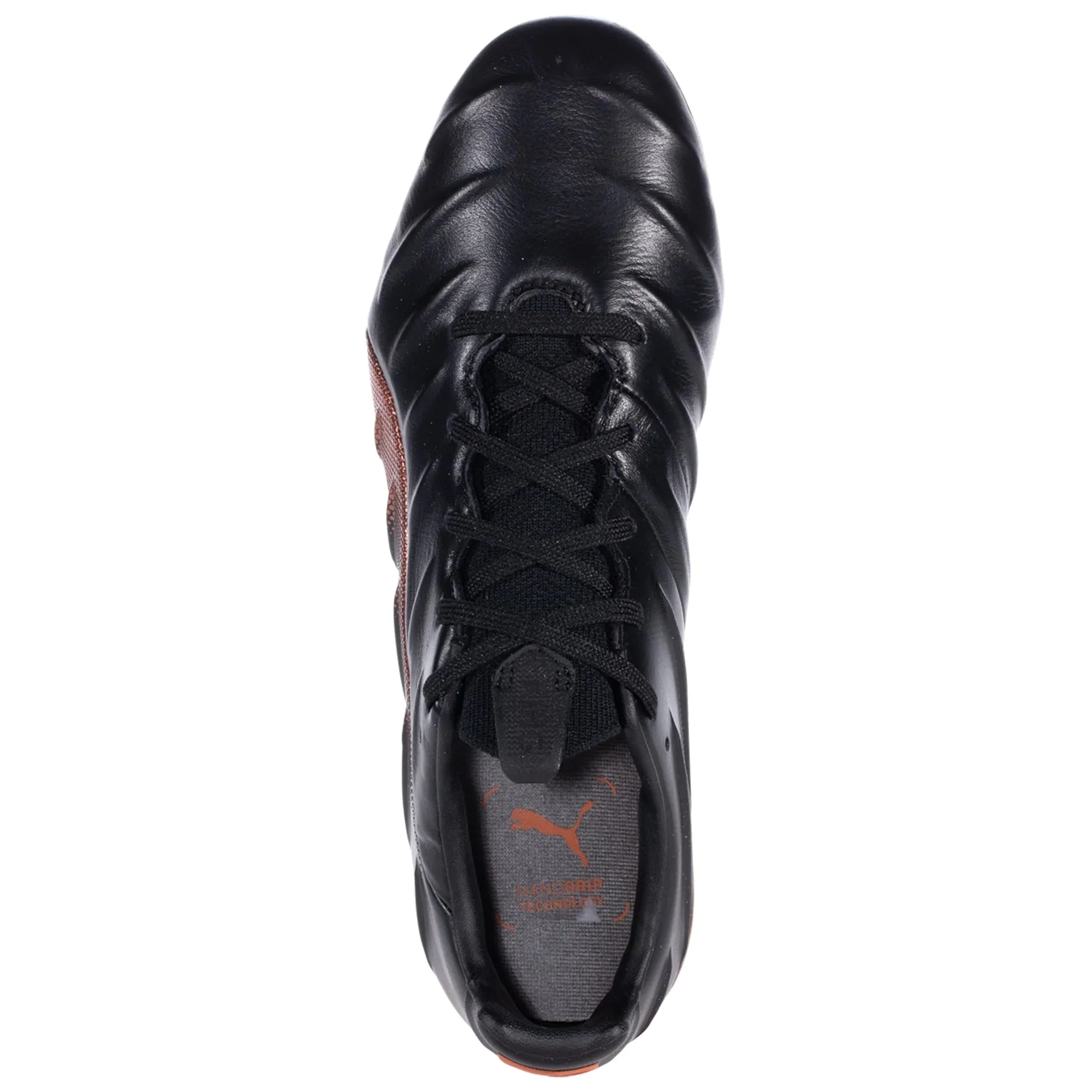 Puma King Platinum 21 Firm Ground Soccer Cleat - Black/Neon Citrus