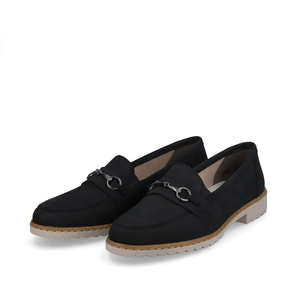 Rieker Ladies Snaffle Trim Loafer
