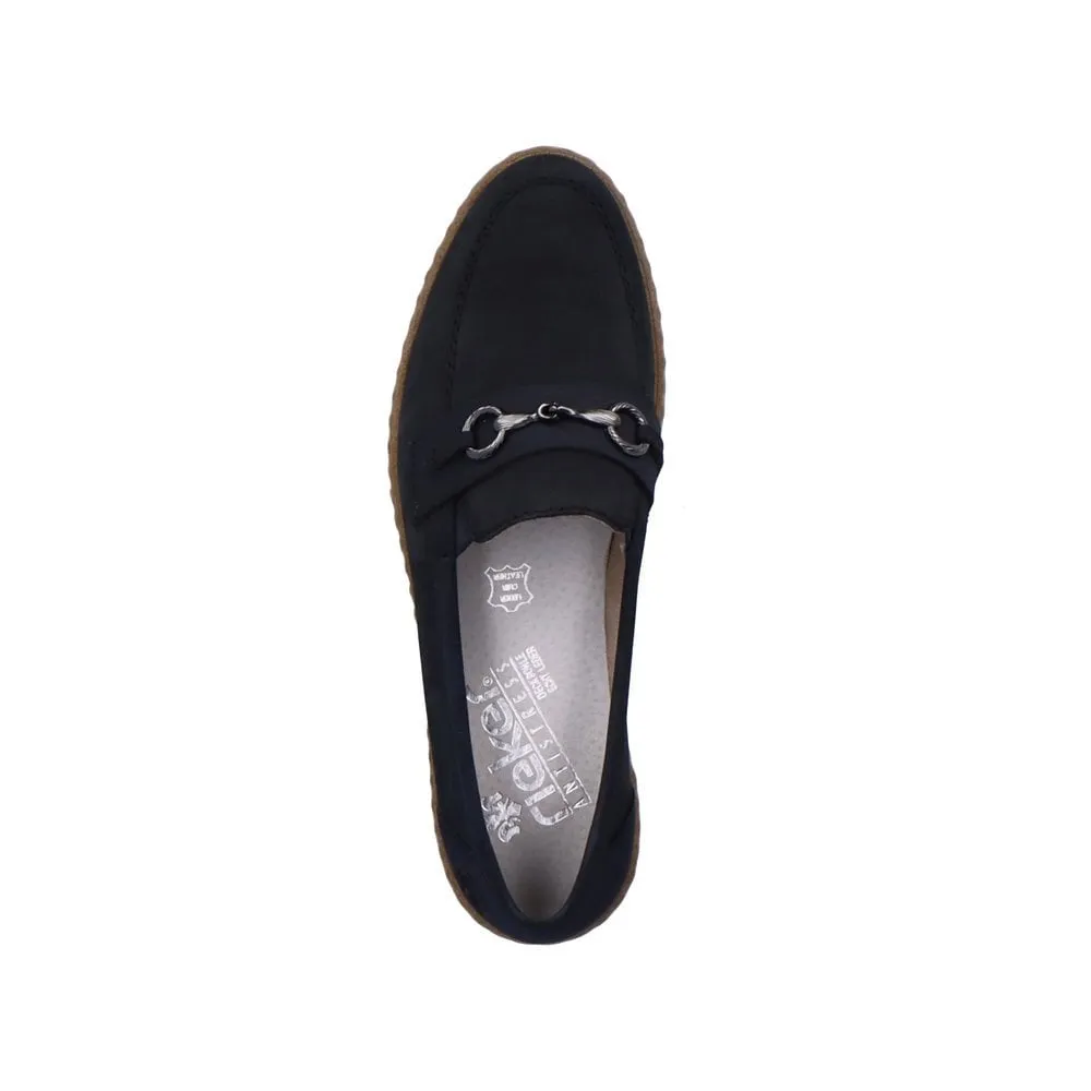 Rieker Ladies Snaffle Trim Loafer