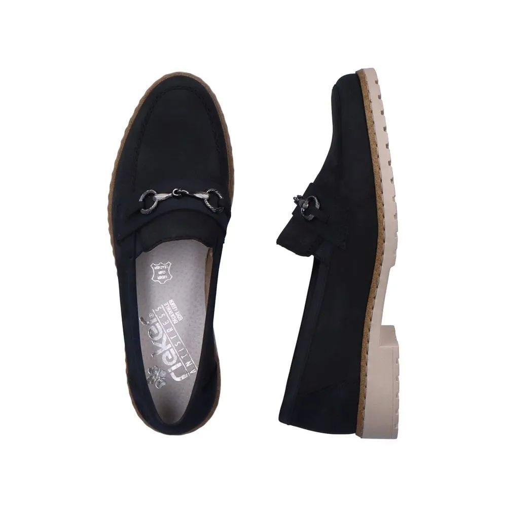 Rieker Ladies Snaffle Trim Loafer
