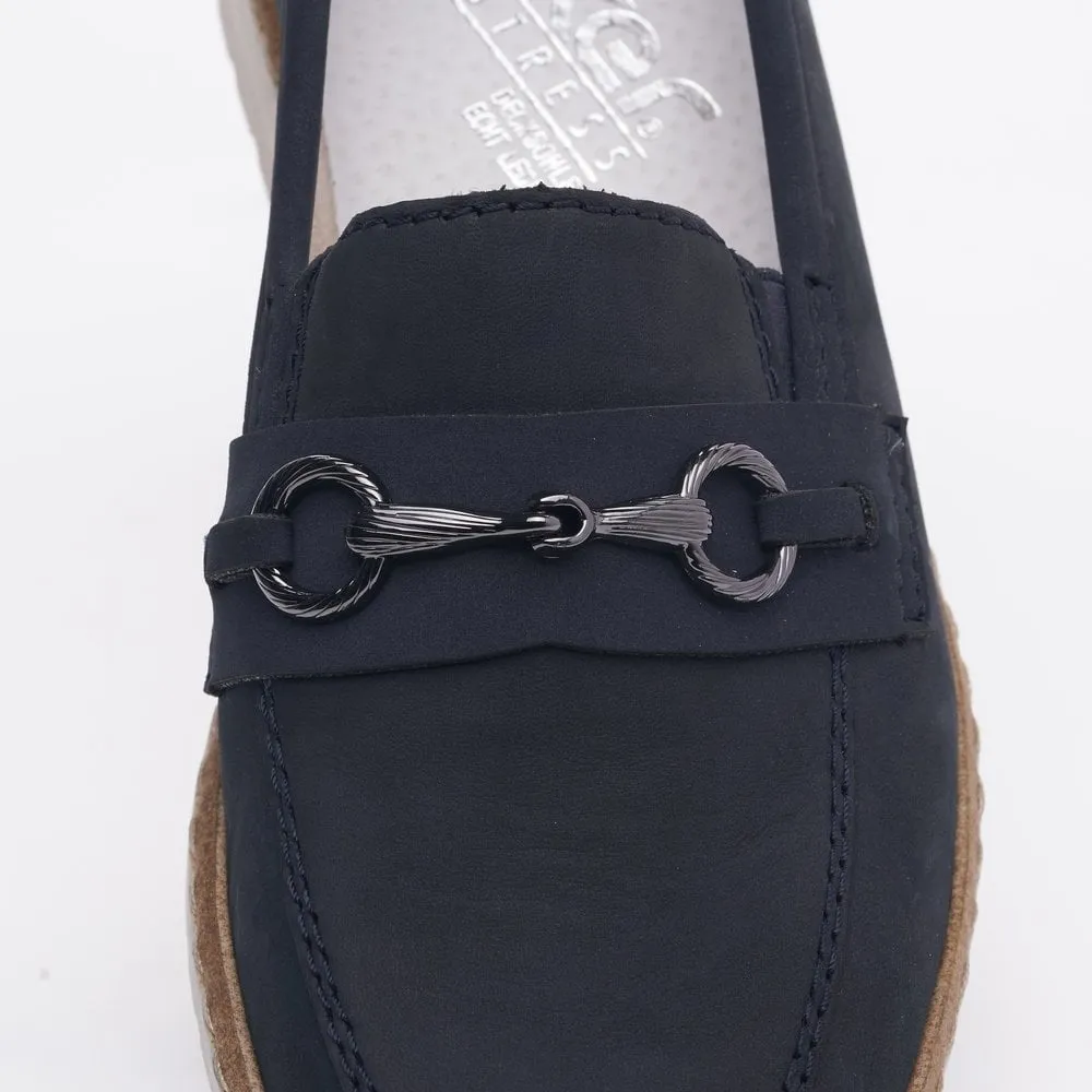 Rieker Ladies Snaffle Trim Loafer