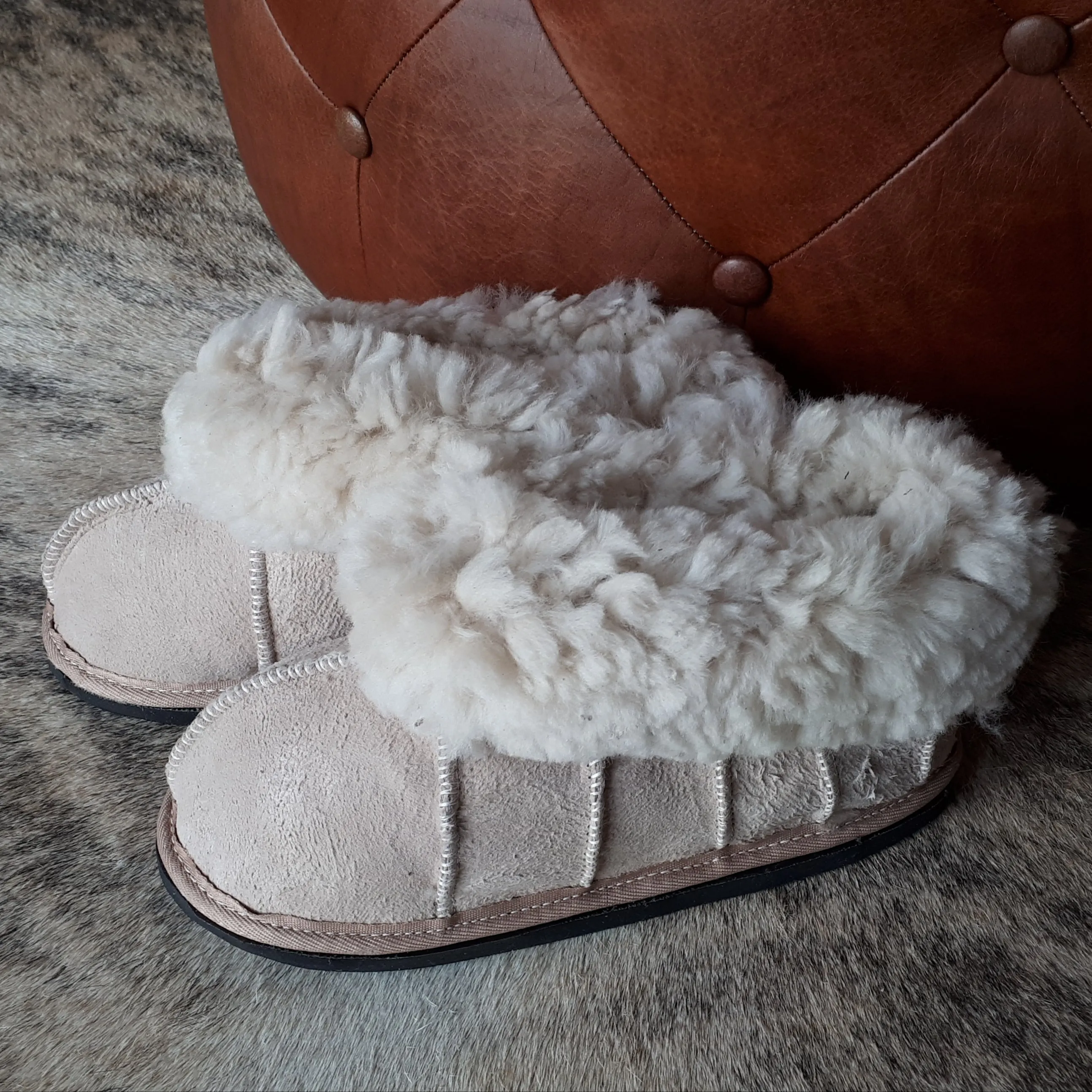Sheepskin Slippers Block