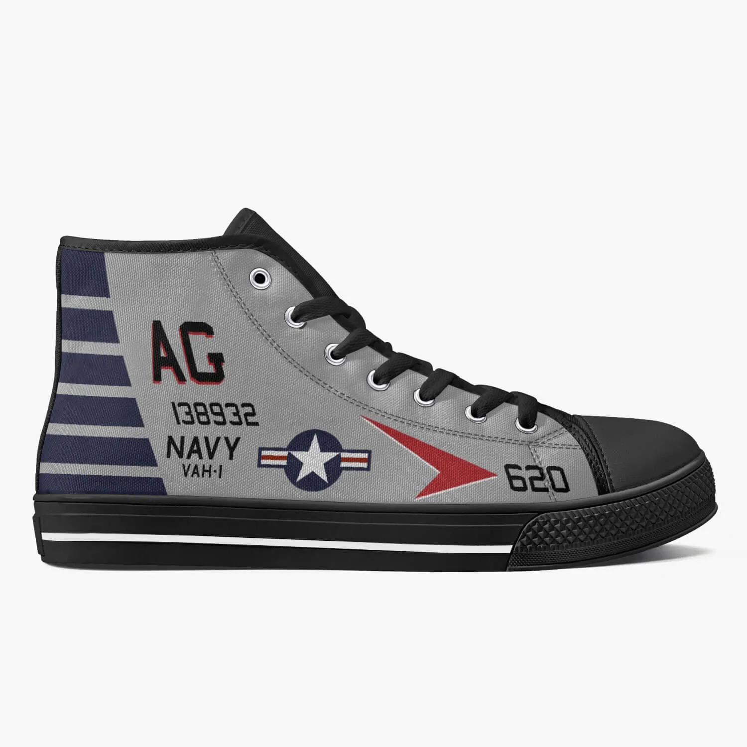 VAH-1 "Smokin' Tigers" High Top Canvas Shoes