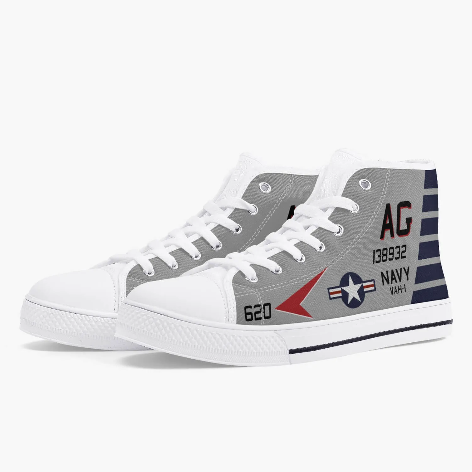 VAH-1 "Smokin' Tigers" High Top Canvas Shoes