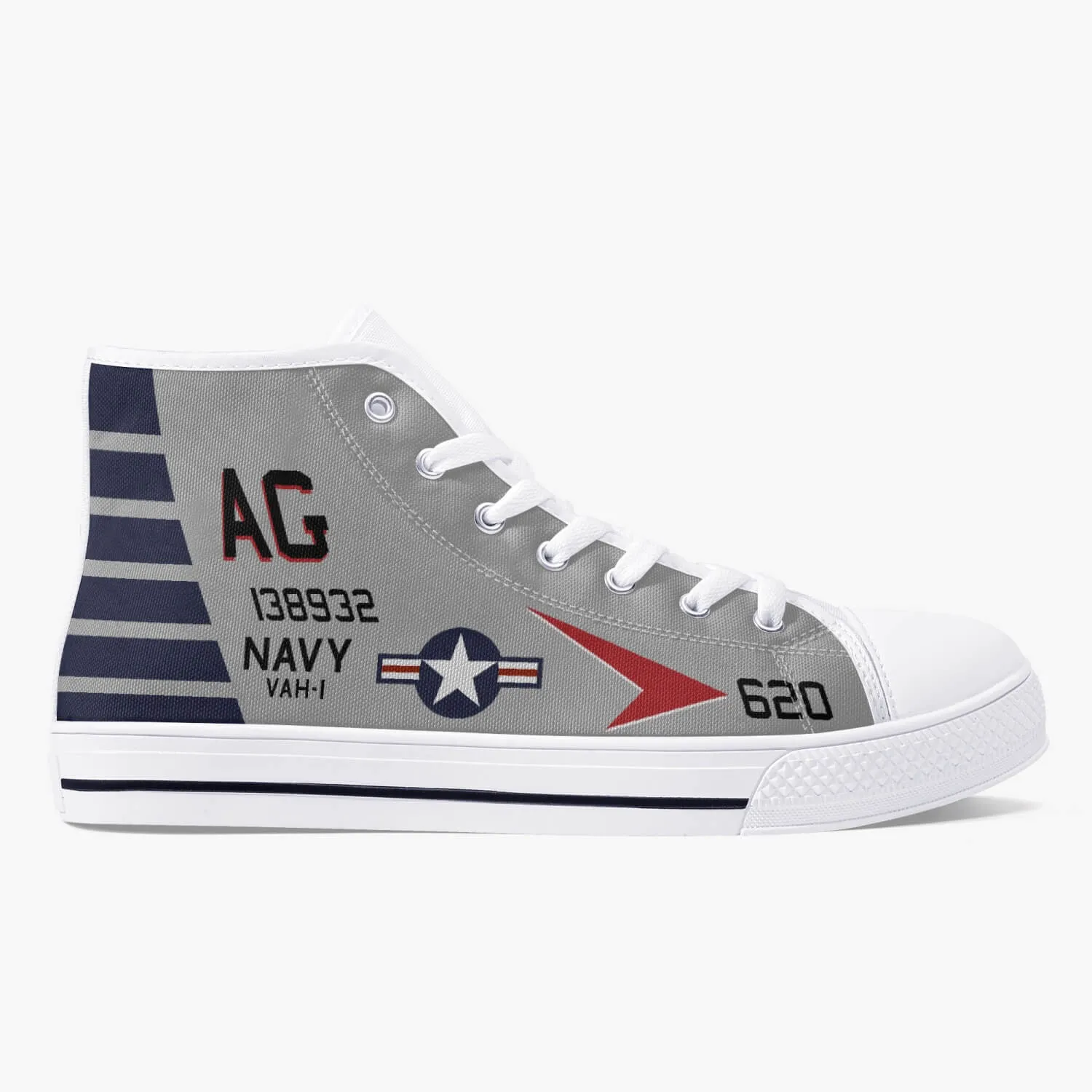 VAH-1 "Smokin' Tigers" High Top Canvas Shoes