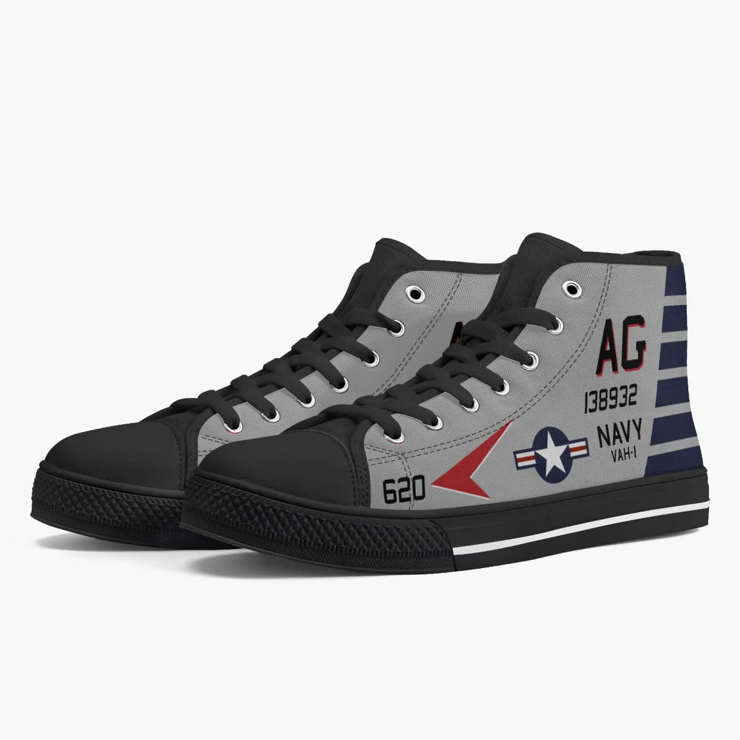 VAH-1 "Smokin' Tigers" High Top Canvas Shoes