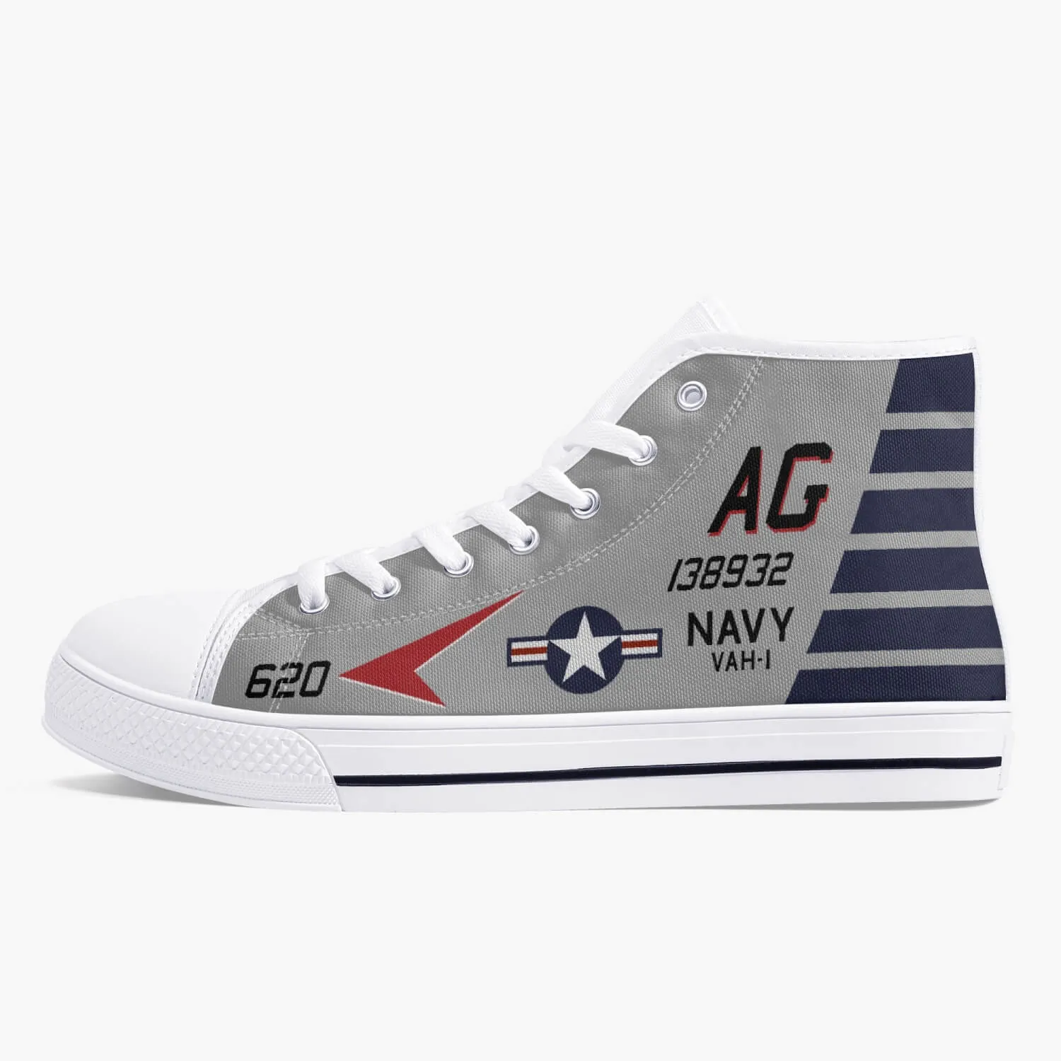 VAH-1 "Smokin' Tigers" High Top Canvas Shoes