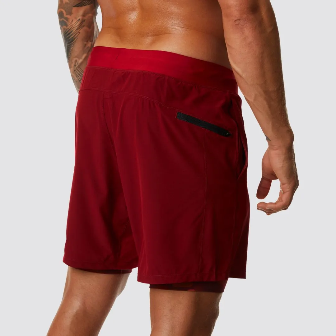 Versatile Short w/ Compression (Red)