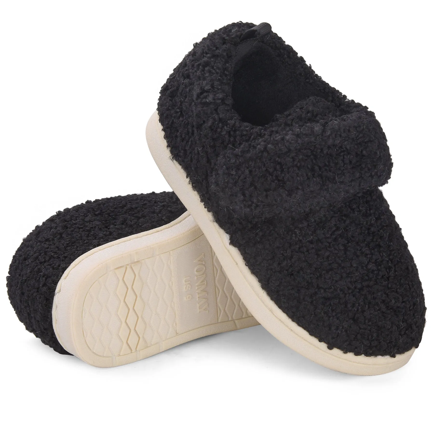 VONMAY Kids Toddler House Slippers for Boys Girls Lightweight Non-Slip Baby Shoes for Indoor Outdoor