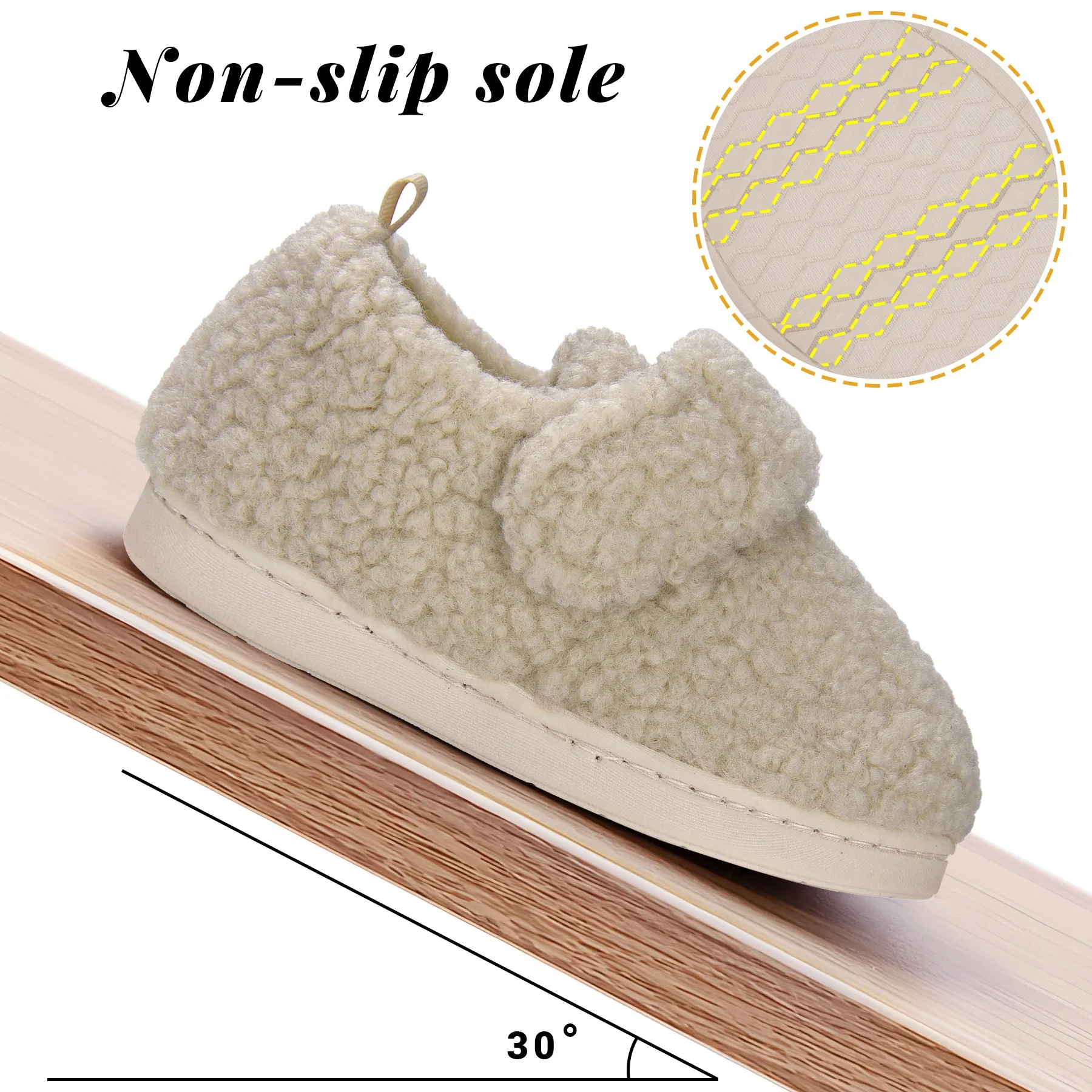 VONMAY Kids Toddler House Slippers for Boys Girls Lightweight Non-Slip Baby Shoes for Indoor Outdoor
