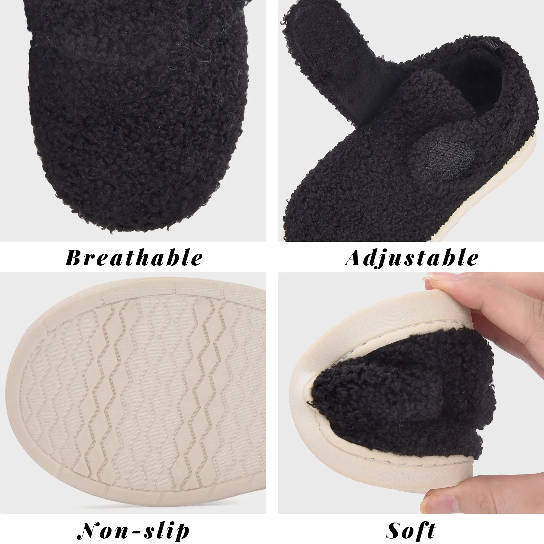VONMAY Kids Toddler House Slippers for Boys Girls Lightweight Non-Slip Baby Shoes for Indoor Outdoor