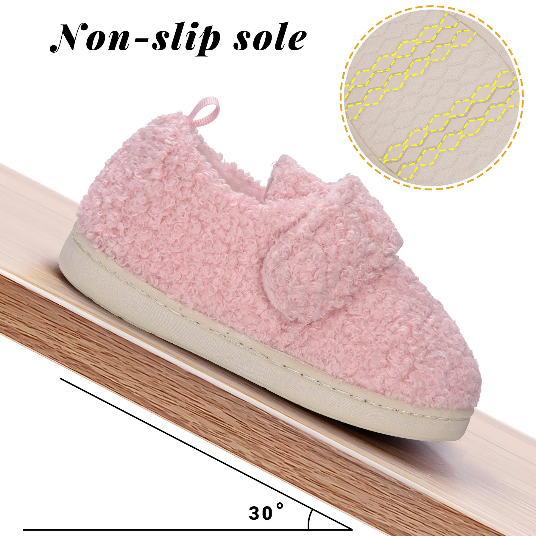 VONMAY Kids Toddler House Slippers for Boys Girls Lightweight Non-Slip Baby Shoes for Indoor Outdoor