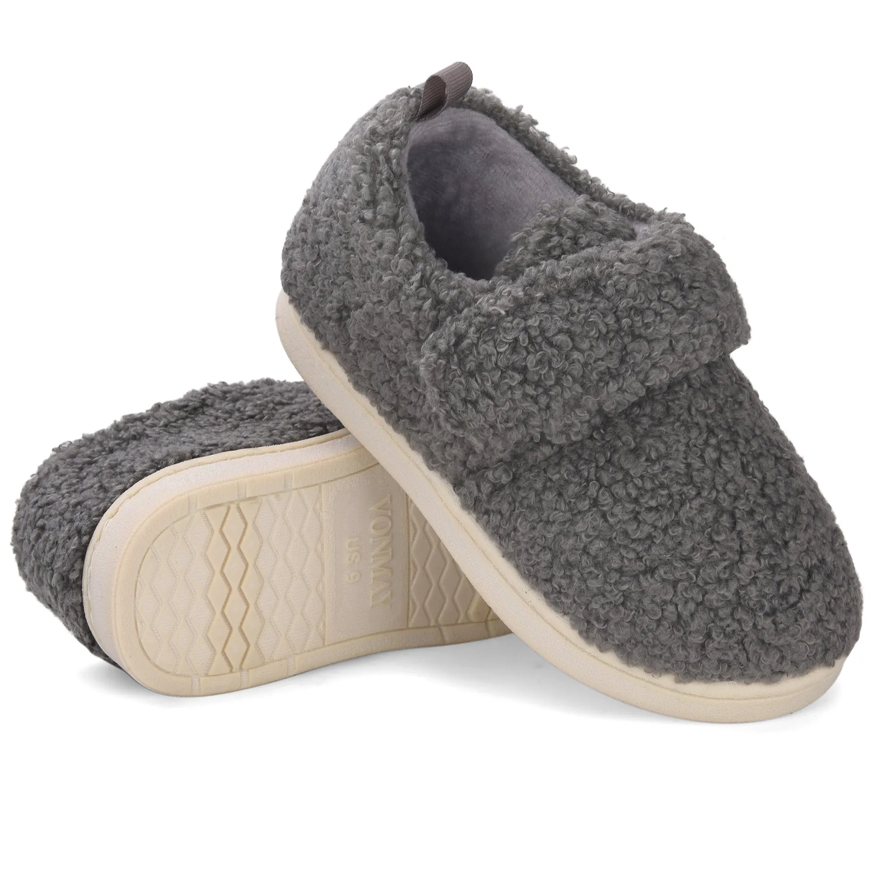 VONMAY Kids Toddler House Slippers for Boys Girls Lightweight Non-Slip Baby Shoes for Indoor Outdoor