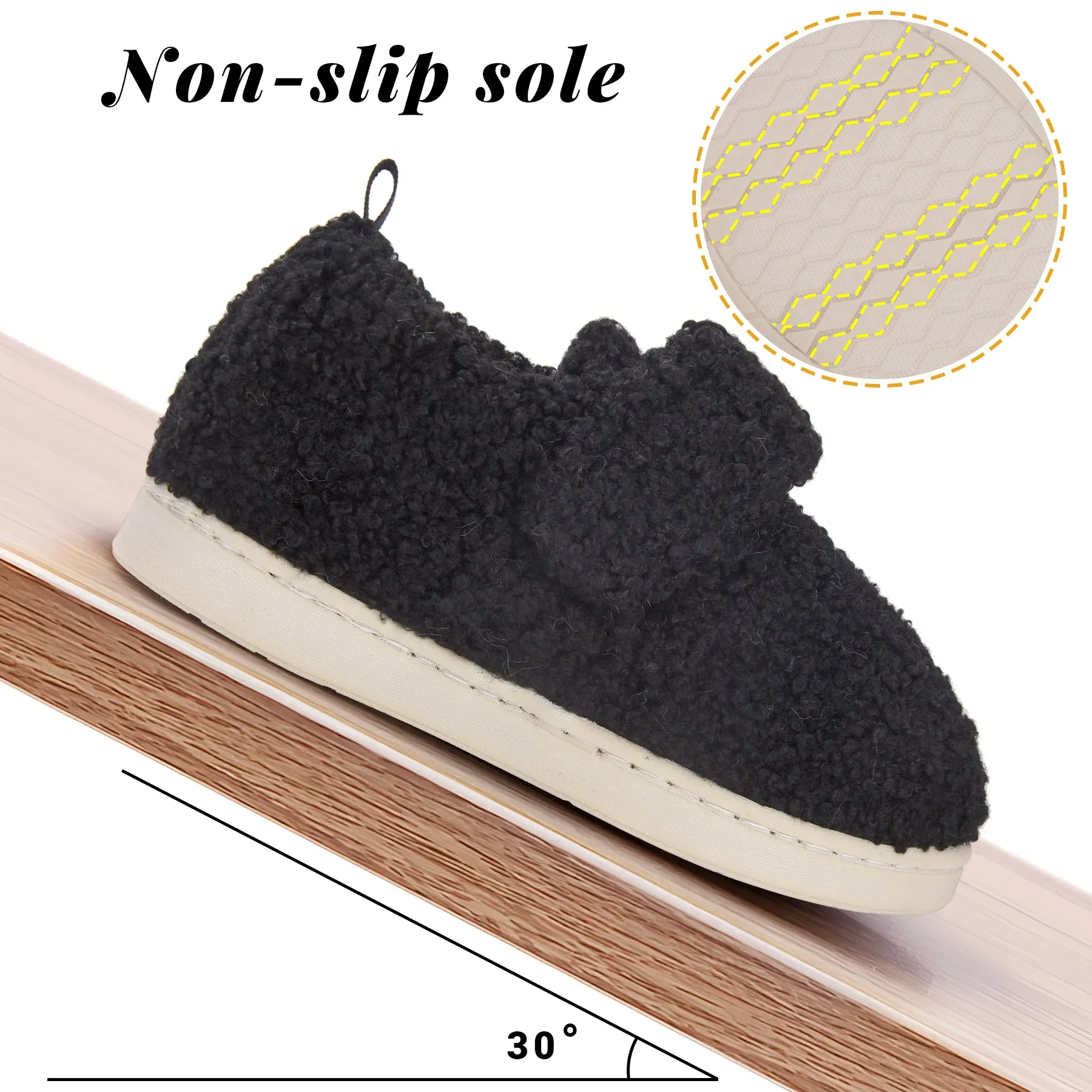 VONMAY Kids Toddler House Slippers for Boys Girls Lightweight Non-Slip Baby Shoes for Indoor Outdoor