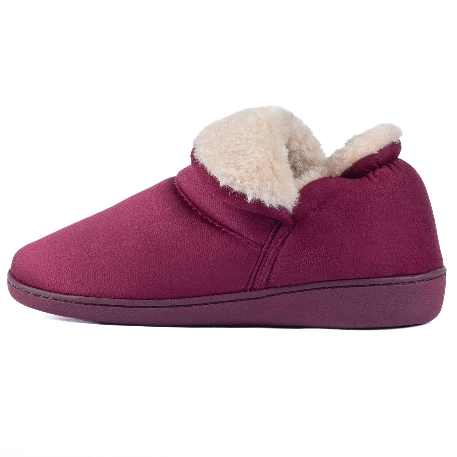 VONMAY Women's Faux Fur Suede House Bootie Slippers Memory Foam Slippers Anti-Skid Winter Boot Indoor Outdoor
